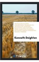Old Dramatists Conjectural Readings on the Texts of Marston