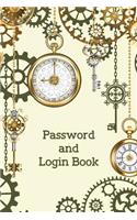 Password and Login Book: Alphabetical Tabs Password Logbook For Old People; Clock Password Log Book; Offline Password Keeper Vault; Offline Password Manager; Password Keeper