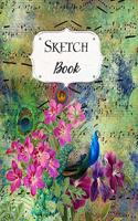 Sketch Book: Peacock Sketchbook Scetchpad for Drawing or Doodling Notebook Pad for Creative Artists #1