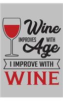 Wine improves with age I improve with wine