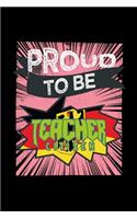 Proud to be a teacher citizen: Notebook - Journal - Diary - 110 Lined pages - 6 x 9 in - 15.24 x 22.86 cm - Doodle Book - Funny Great Gift