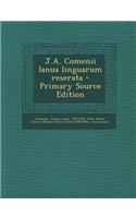 J.A. Comenii Ianua Linguarum Reserata - Primary Source Edition