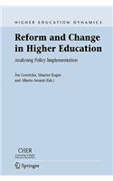 Reform and Change in Higher Education