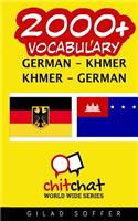 2000+ German - Khmer Khmer - German Vocabulary