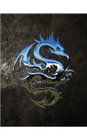 Chromium Dragon Blank Sketchbook