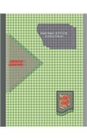 Graph Paper Notebook 8.5 x 11 IN, 21.59 x 27.94 cm: 1/8inch thin [0.5pt] & 1 inch thick [1pt] light gray grid lines perfect binding, non-perforated, Double-sided Composition Graph Paper, Coordinate Pa(2 Graph Paper Notebook 8.5 X 11 in)
