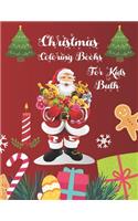 Christmas Coloring Books For Kids Bulk: Christmas Coloring Books For Adults, Christmas Coloring Books For Kids Bulk. 50 Story Paper Pages. 8.5"x 11"in Cover.