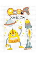 Robot Coloring Book For Kids 4-8