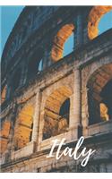 Rome Italy Colosseum Travel Lined Journal, Ruled Personal Diary Notebook, Softcover Writing Notepad Gift, 120 Pages