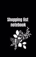 Shopping List Notebook: Organizational Log Book, Planner