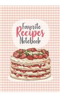 Favorite Recipes Notebook: Black cookbook: My Favorite and Our Family Recipes Journal: recipe books to write in: Collect the Recipes in Your Cookbook, recipe notebook, recipe 