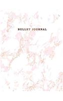 Bullet Journal: Marble + Gold Notebook: 110-Page Marble Dot Grid Journal for Drawing Doodling Journaling Writing Notes Listing 8.5 X 11 Matte Softback Cover