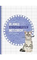 Blanko Strickmuster Notizbuch