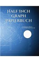 Half Inch Graph Papierbuch