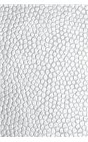 Silver Notebook Leather Style: Dot Grid Minimalist Book, Dotted Journal to Write in