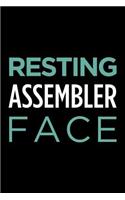Resting Assembler Face: Blank Lined Novelty Office Humor Themed Notebook to Write In: With a Practical and Versatile Wide Rule Interior