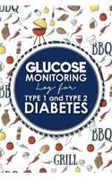 Glucose Monitoring Log for Type 1 and Type 2 Diabetes