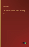 The Poetical Works of Robert Browning: Vol I