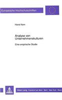 Analyse Von Unternehmenskulturen