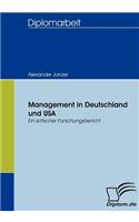 Management in Deutschland und USA