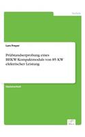 Prüfstandserprobung eines BHKW-Kompaktmoduls von 85 KW elektrischer Leistung