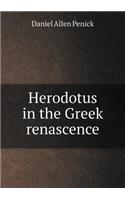 Herodotus in the Greek renascence