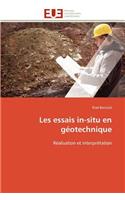 Les essais in-situ en géotechnique