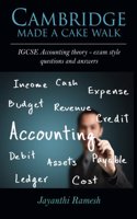 Cambridge Made a Cake Walk : IGCSE Accounting theory- exam style questions and answers