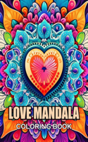 Love Mandala Coloring Book