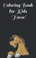 Coloring Book for Kids - Horse