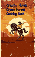 Creative Haven Dream Horses Coloring Book
