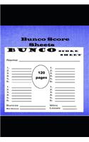Bunco Score Sheets