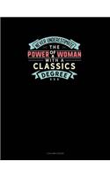 Never Underestimate The Power Of A Woman With A Classics Degree: 3 Column Ledger(1181 3 Column Ledger)