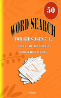 Word Search for Kids Ages 7-12