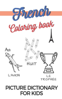 Learn French Coloring Book Picture Dictionary For Children