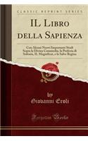 Il Libro Della Sapienza: Con Alcuni Nuovi Importanti Studi Sopra La Divina Commedia, La Profezia Di Sofonia, Il Magnificat, E La Salve Regina (Classic Reprint)