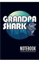 Grandpa Shark Notebook: Personal Notebook Journal or Diary to Write In. Grandpa Fathers Day Gift or Birthday Present for your Grandfather