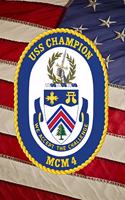 US Navy Mine Countermeasures Ship USS Champion (MCM 4) Crest Badge Journal: Take Notes, Write Down Memories in this 150 Page Lined Journal