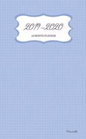 2019 - 2020 18 Month Planner; Periwinkle