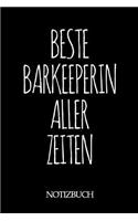 Beste Barkeeperin Aller Zeiten Notizbuch: A5 auf 120 Seiten I mit Punkteraster I Skizzenbuch I super zum Zeichnen oder notieren I Geschenkidee für die Liebsten I Format 6x9 I Geschenk