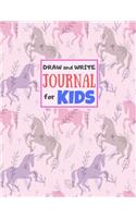 Draw and Write Journal for Kids: Cute Unicorn Matte Cover Design for Drawing, Creative Writing, Doodling, Creating Your Own Story, Illustration Book and Diary (Perfect Gift for Kids