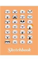 Sketchbook: Seal Blank Sketchbook for kids White Paper for Drawing, Doodling or Sketching 8.5 x 11 100 page