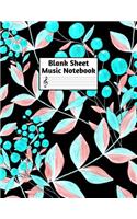 Blank Sheet Music Notebook