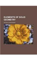Elements of Solid Geometry: (English)