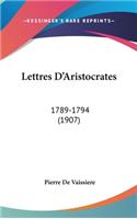 Lettres d'Aristocrates