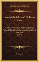Memoria Della Parte Civile Pietro Loro