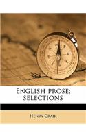 English prose; selections Volume 3