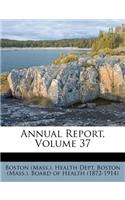 Annual Report, Volume 37