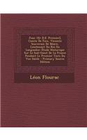 Jean 1er [I.E. Premier], Comte de Foix, Vicomte Souverain de Bearn, Lieutenant Du Roi En Languedoc: Etude Historique Sur Le Sud-Ouest de La France Pendant Le Premier Tiers Du Vxe Siecle - Primary Source Edition