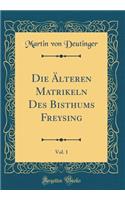 Die Älteren Matrikeln Des Bisthums Freysing, Vol. 1 (Classic Reprint)